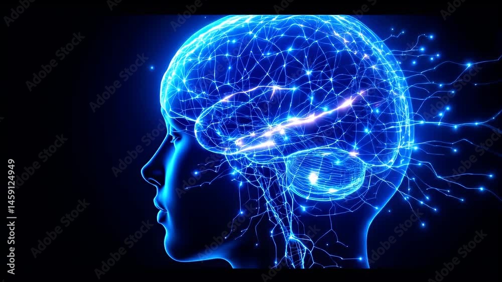 Glowing Brain Neural Connections | Digital Mind Technology Glowing Brain Neural Connections | Digital Mind Technology