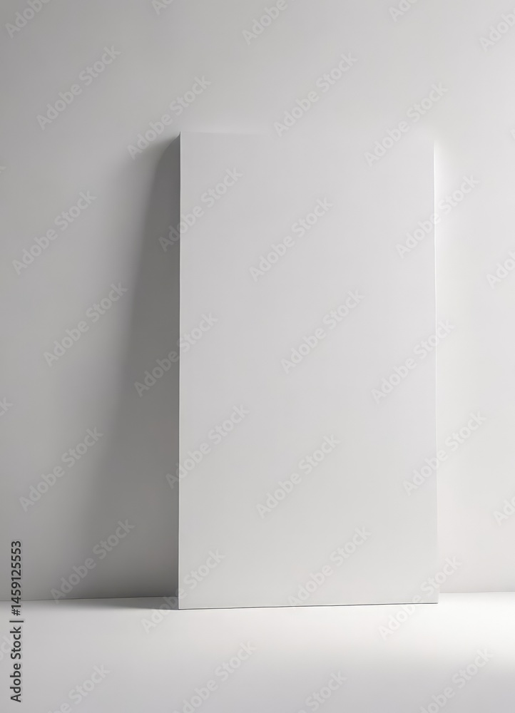 White canvas with faint shadow play, calming minimalism, graphic, shadow White canvas with faint shadow play, calming minimalism, graphic, shadow