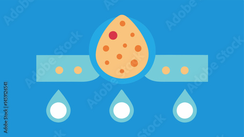 Hydration and Smoothness Design an illustration of dehydrated rough skin gradually transforming to hydrated and smooth skin with droplets symbolizing moisture infused by