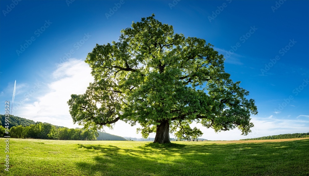 Fototapeta premium oak tree isolated generative ai