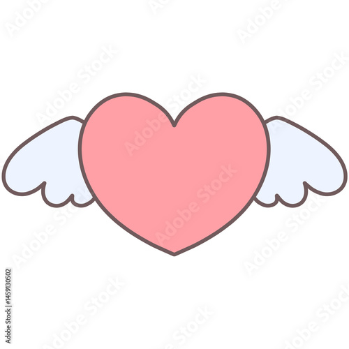 Heart with wings