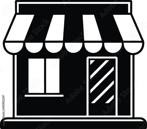 shop window vector illustration
