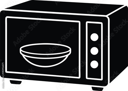 microwave oven vector illustration