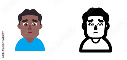 Person Frowning Emoji (Medium-Light Skin Tone)
