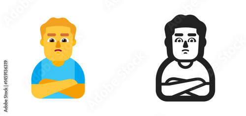 Man Pouting Emoji (Yellow Skin Tone)
