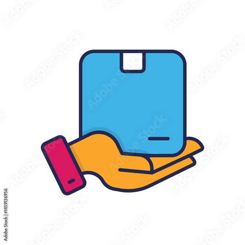 Receive Parcel Vector icon