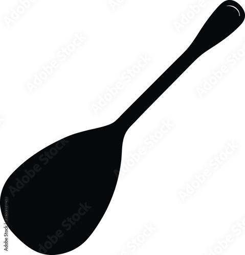 wooden spoon on white background