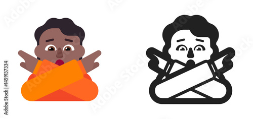Baby Angel Emoji (Dark Skin Tone)
