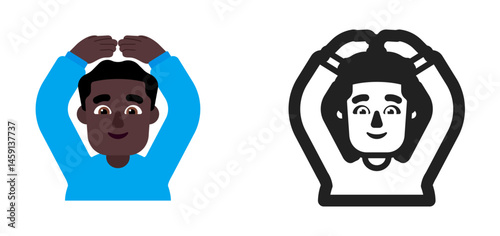 Man Gesturing OK Emoji (Medium-Dark Skin Tone)

