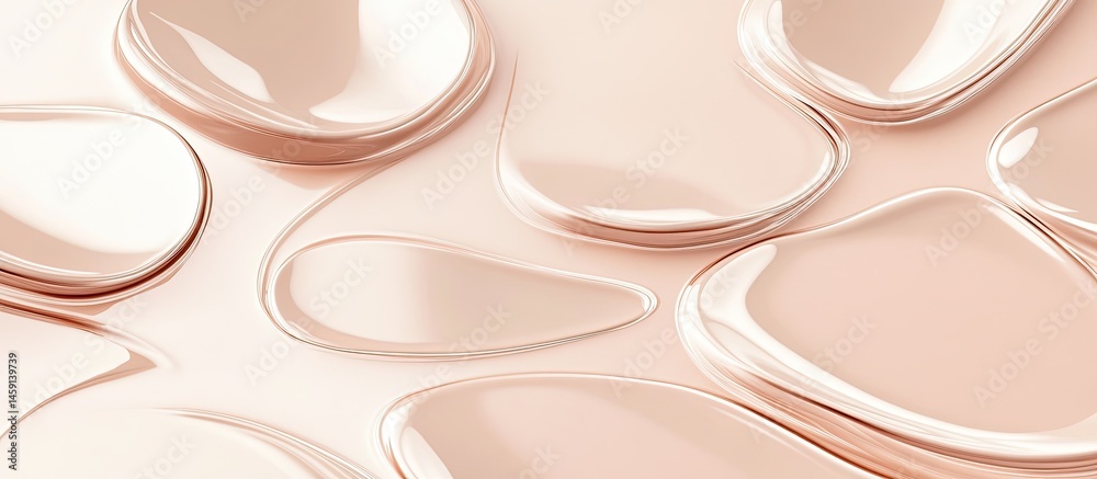 Abstract Liquid Cosmetic Texture