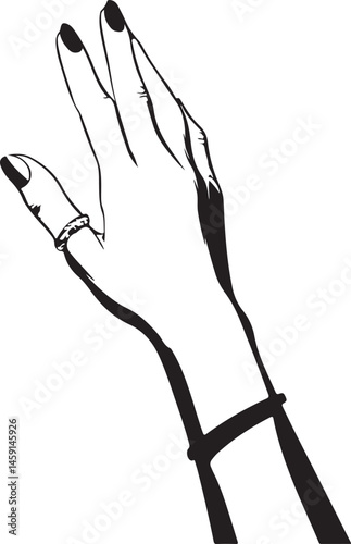 hand wearing bracelets