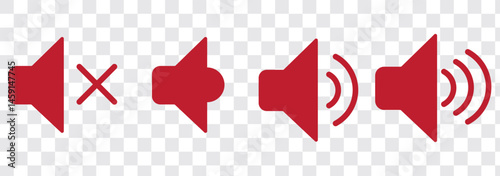 Speaker icon set vector. volume sign and symbol. loudspeaker icon. sound symbol