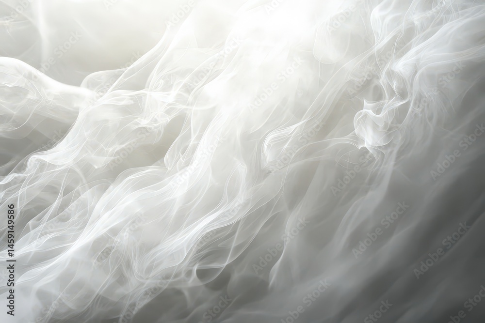 Fototapeta premium Delicate, flowing fabric creating soft, ethereal textures.