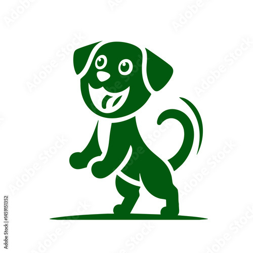 Adorable Puppy Cartoon: Playful Canine Illustration