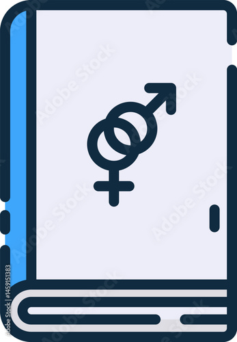sex education illustration on a white background     
