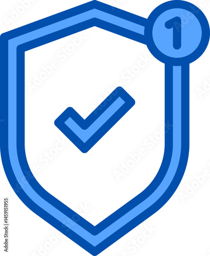 shield illustration on a white background     