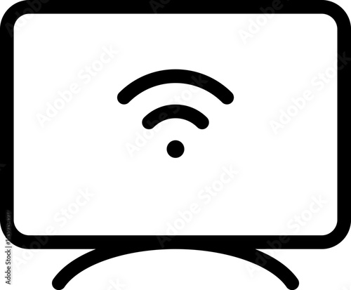 smart tv illustration on a white background    