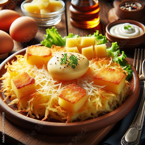 Wallpaper Mural Swiss dish made from grated potatoes Torontodigital.ca