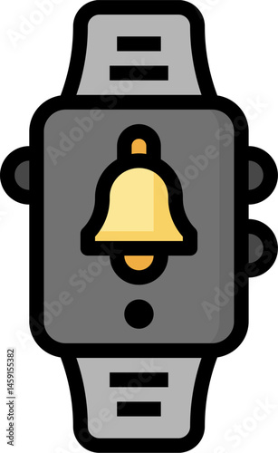 smartwatch illustration on a white background     