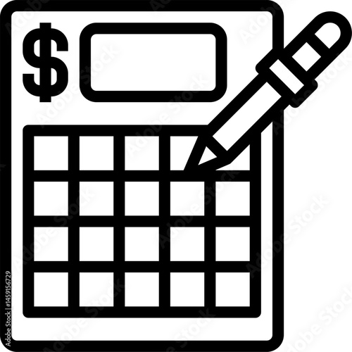 spreadsheet illustration on a white background     