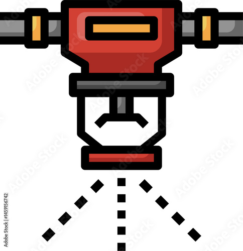 sprinkler illustration on a white background     