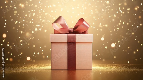 Festive gift box, elegant and celebratory