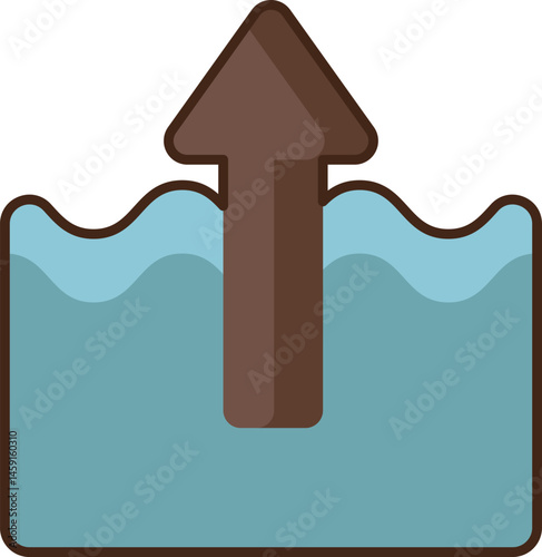 tide illustration on a white background     