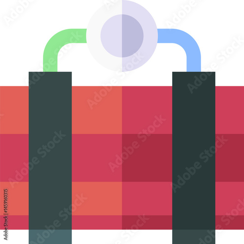 time bomb illustration on a white background    