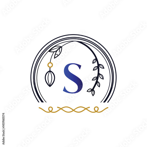 luxurious 'S' logo design 