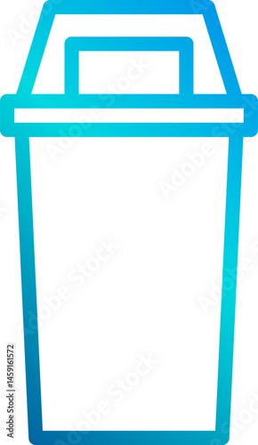 trash illustration on a white background     