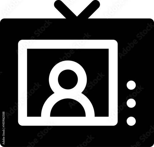 tv show illustration on a white background     