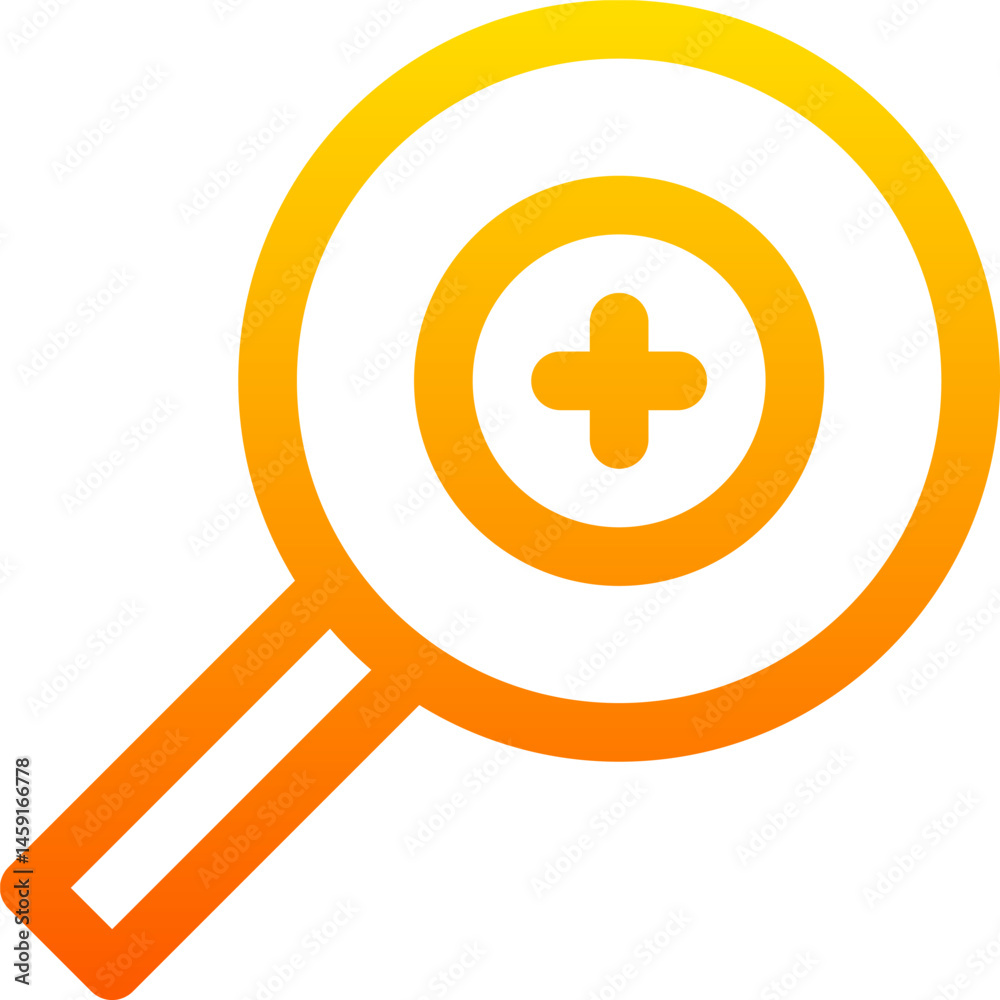 Fototapeta premium zoom in illustration on a white background 