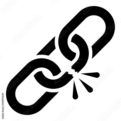 Chain icon isolated on white background