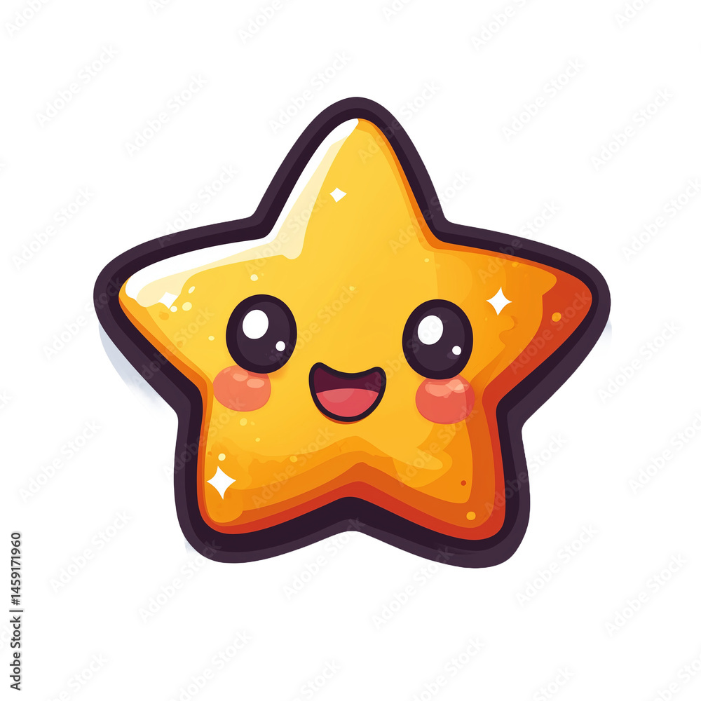 Fototapeta premium funny cartoon star