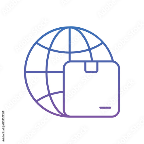 Gobal Logistics Vector icon