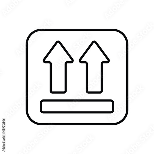 This Side Up Vector icon