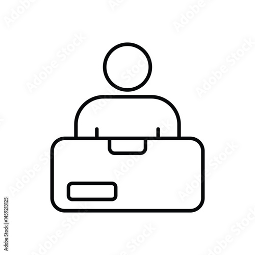 Courier Vector icon