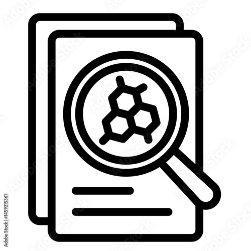 Research Paper  Icon Element For Design	