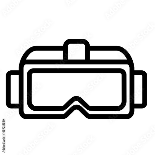 Virtual Reality Headset  Icon Element For Design	