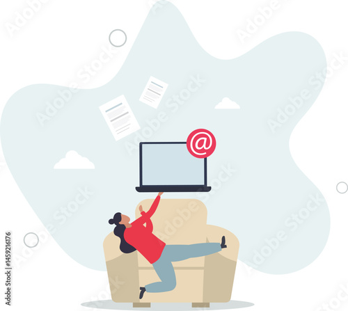 Simplifying work with more easy tasks after digitization .Project management with effective or productive simplification. character life .
