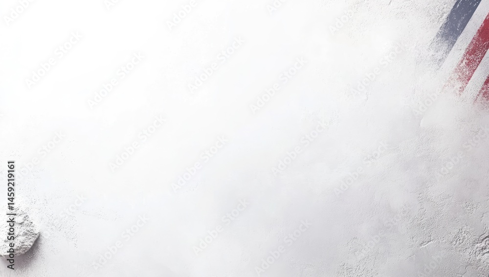 White surface dusted with flour, subtle patriotic stripes White surface dusted with flour, subtle patriotic stripes
