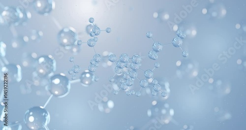 Wallpaper Mural Oseltamivir rotating 3D model of antiviral drug, seamless looped video Torontodigital.ca