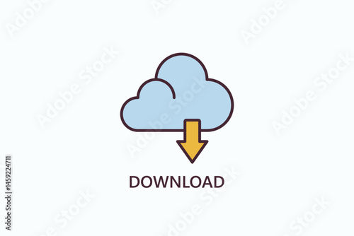 Download Icon Or Logo Isolated Illustration