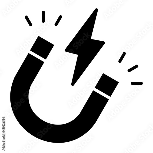 Magnetism  Icon Element For Design	