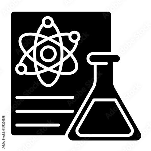 Scientific Report  Icon Element For Design	