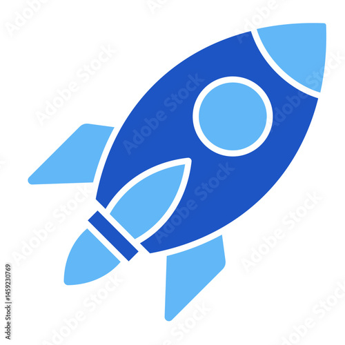Space Rocket  Icon Element For Design	