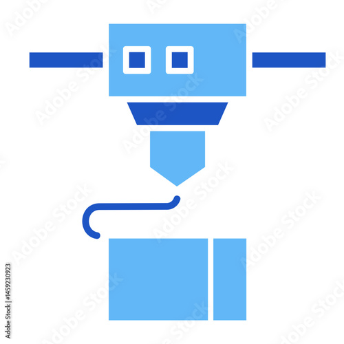 3D Printing  Icon Element For Design	