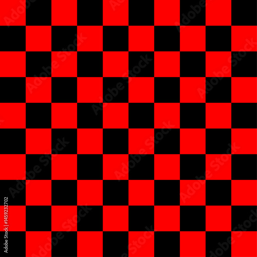 Obraz na płótnie chessboard with stylized pieces king, queen, officer, bishop, knight, pawn, rook, vector drawing w salonie