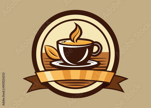 Simple Coffee Cup Logo Silhouette, coffee, cup, logo, silhouette, coffee cup logo, 