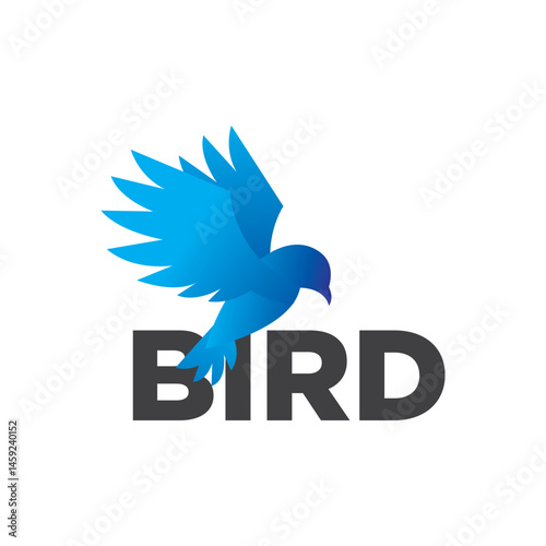 Logotype of bird vector template